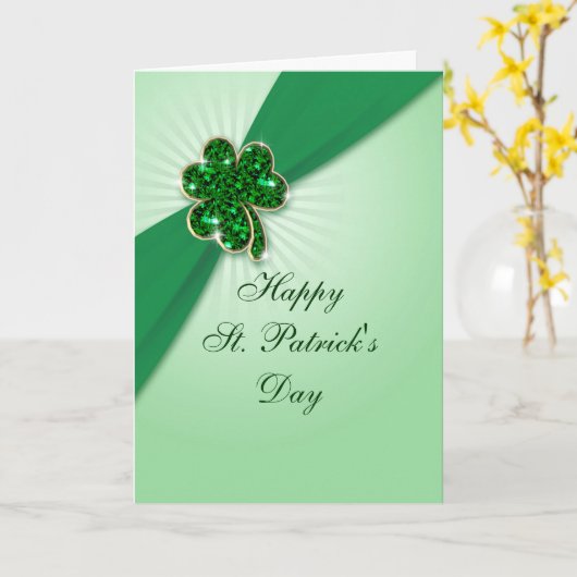 St. Patrick's Day Karte (Gelbe Blume)