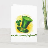 St. Patrick's Day Karte (Rückseite)