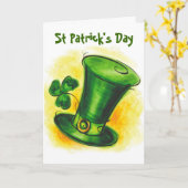 St. Patrick's Day Karte (Gelbe Blume)