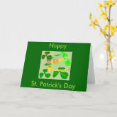 St. Patrick's Day Karte (Gelbe Blume)