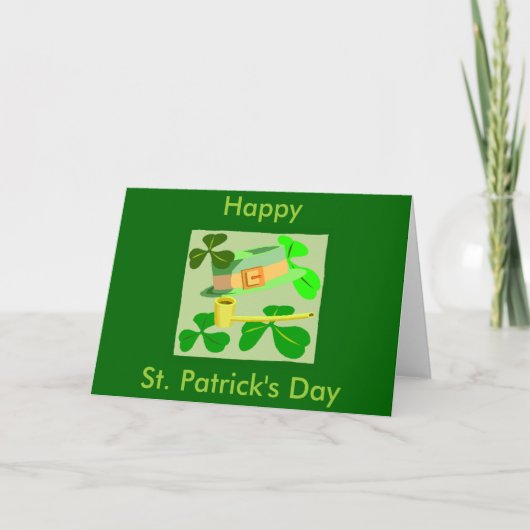 St. Patrick's Day Karte (Vorderseite)