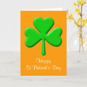 St Patrick's Day Karte (Gelbe Blume)