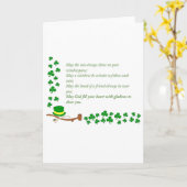 St Patrick's Day, Karte (Gelbe Blume)