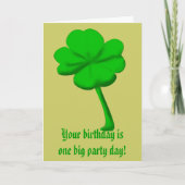 St. Patrick's Day Karte (Vorderseite)