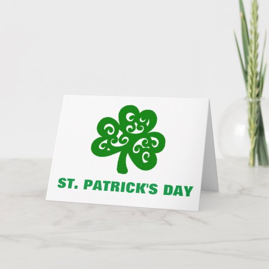 ST. PATRICK'S DAY KARTE (Vorderseite)