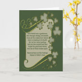 St. Patricks Day Karte (Gelbe Blume)