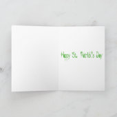 St. Patrick's Day Karte (Innenseite)