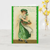 St. Patrick's Day Karte (Gelbe Blume)