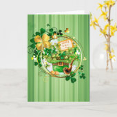 St Patricks Day Karte (Gelbe Blume)