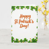 St. Patricks Day Karte für den Ehemann (Gelbe Blume)