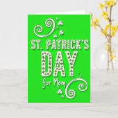 St. Patricks Day Karte für Mama (Gelbe Blume)