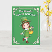 St. Patrick's Day Karte für Tochter (Gelbe Blume)