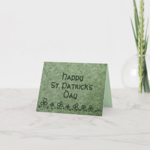 St. Patrick's Day Karte mit Shamrock-Rahmen-design