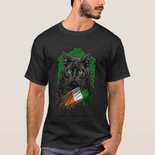 St. Patricks Day Katze Irische Flagge Irland Männe T-Shirt