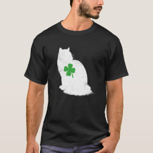 St. Patricks Day Katze Lustige Ragdoll Shamrock Gi T-Shirt