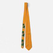 St. Patricks Day Katze Orange  Krawatte (Rückseite)