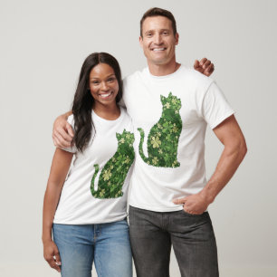 St. Patrick's Day Katze Shirt, Irische Katze T-Shirt