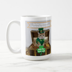 St. Patricks Day Katzen Humor  Kaffeetasse