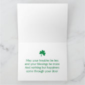 St. Patrick's Day Katzen Karte (Innenseite)