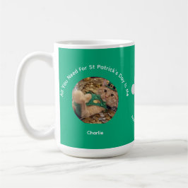 St. Patrick's Day Katzenfoto Spezialtasse Kaffeetasse