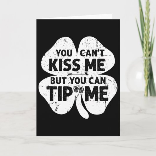 St. Patricks Day Kellnerin Rtender Kellner Tipps S Karte (Vorderseite)