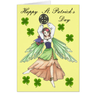 St. Patrick's Day keltische Feenkarte