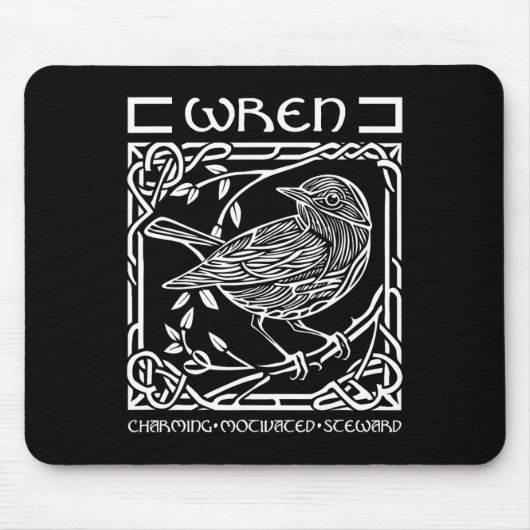 St Patricks Day keltischer Knoten Sternzeichen Zau Mousepad (Vorne)