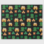 St. Patrick's Day keltisches, irisches lustiges Bi Geschenkpapier (Flach)