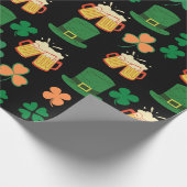St. Patrick's Day keltisches, irisches lustiges Bi Geschenkpapier (Ecke)