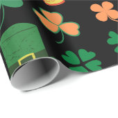 St. Patrick's Day keltisches, irisches lustiges Bi Geschenkpapier (Rolleneckpunkt)