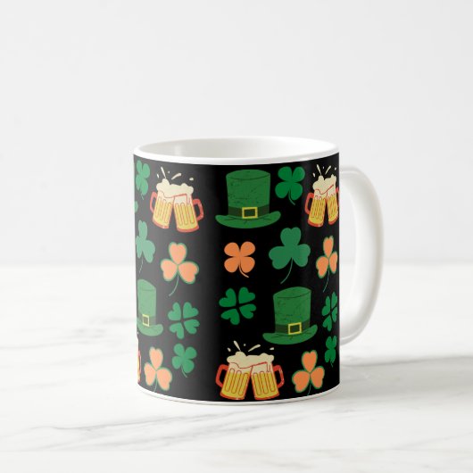 St. Patrick's Day keltisches, irisches lustiges Bi Kaffeetasse (VorderseiteRechts)