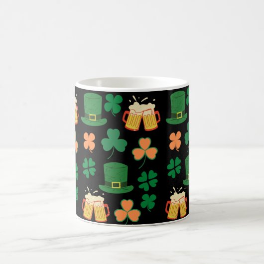 St. Patrick's Day keltisches, irisches lustiges Bi Kaffeetasse (Mittel)