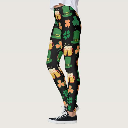 St. Patrick's Day keltisches, irisches lustiges Bi Leggings (Links)