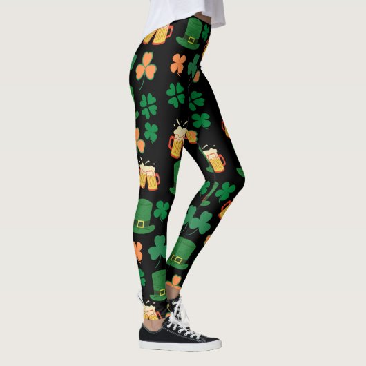St. Patrick's Day keltisches, irisches lustiges Bi Leggings (Rechts)