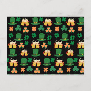 St. Patrick's Day keltisches, irisches lustiges Bi Postkarte