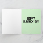 ST. PATRICK'S DAY KENNT MIR, ICH BIN IRISH CARDS KARTE (Innenseite)