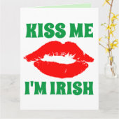ST. PATRICK'S DAY KENNT MIR, ICH BIN IRISH CARDS KARTE (Gelbe Blume)