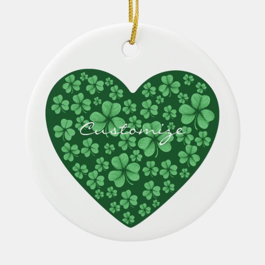 St. Patrick's Day Keramik Ornament (Vorne)