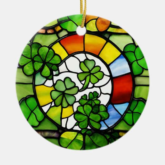 St Patricks Day Keramik Ornament (Vorne)