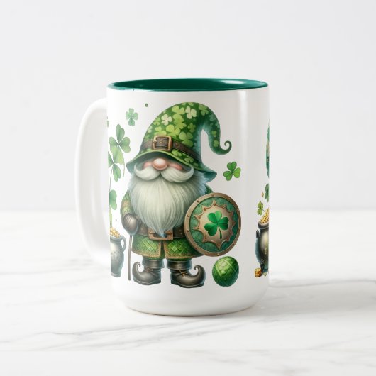St. Patrick's Day Keramik Tasse (Vorderseite Links)