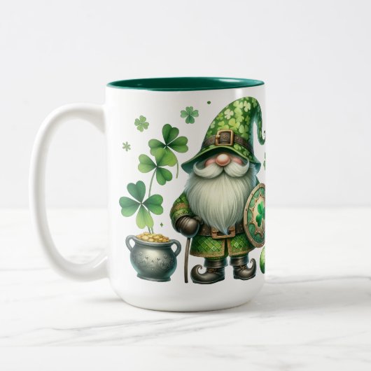 St. Patrick's Day Keramik Tasse (Links)
