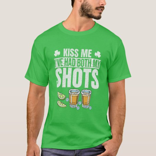 St Patrick's Day Kiss Me Dont Worry Ive hatte beid T-Shirt (Vorderseite)