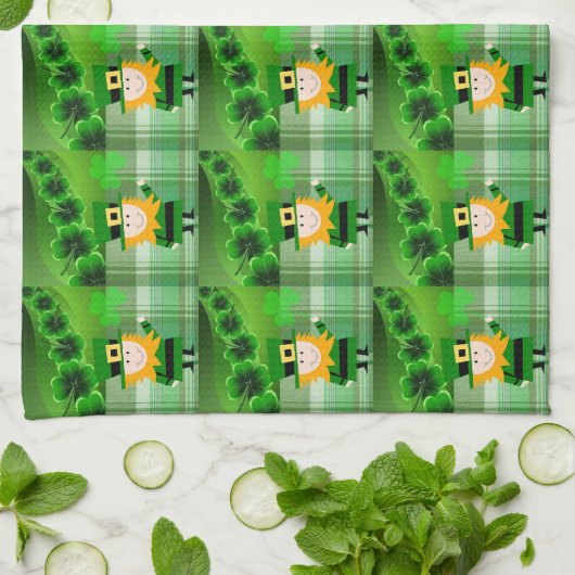 St Patrick's Day Kitchen Handtuch (Gefaltet)