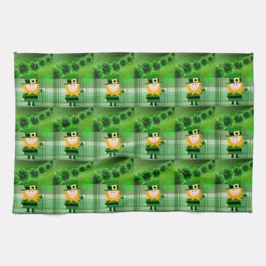 St Patrick's Day Kitchen Handtuch (Horizontal)