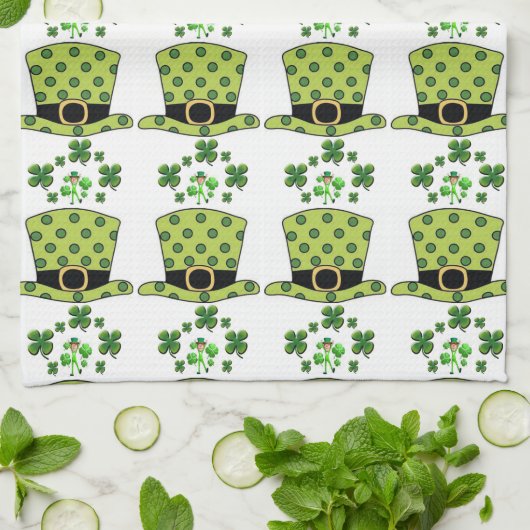 St Patrick's Day Kitchen Handtuch (Gefaltet)