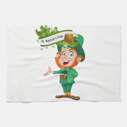 St Patrick's Day Kitchen Handtuch (Horizontal)