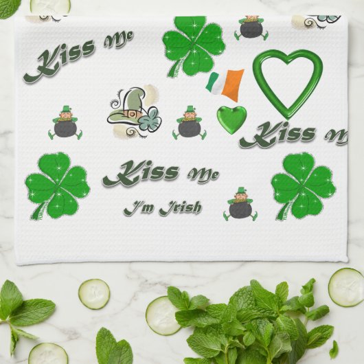 St Patrick's Day Kitchen Handtuch (Gefaltet)