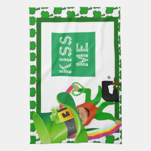 St Patrick's Day Kitchen Handtuch (Vertikal)