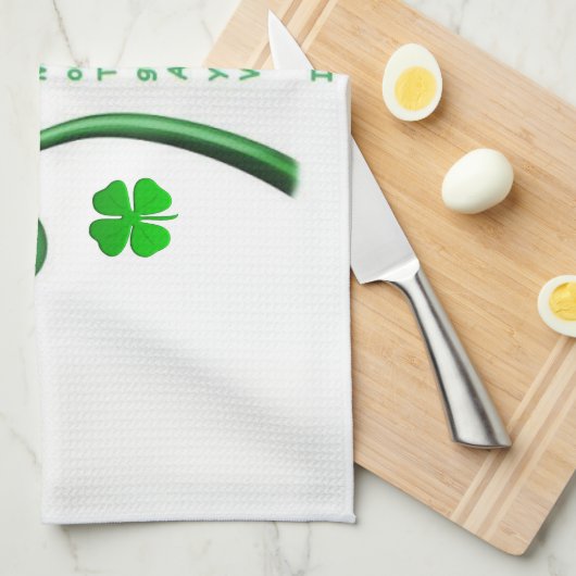St Patrick's Day Kitchen Handtuch (Viertel Falte)