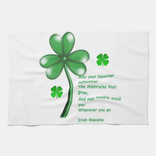 St Patrick's Day Kitchen Handtuch (Horizontal)